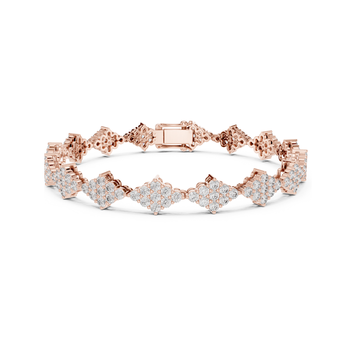 Golden Empress Lab Diamond Designer Tennis Bracelet For Women