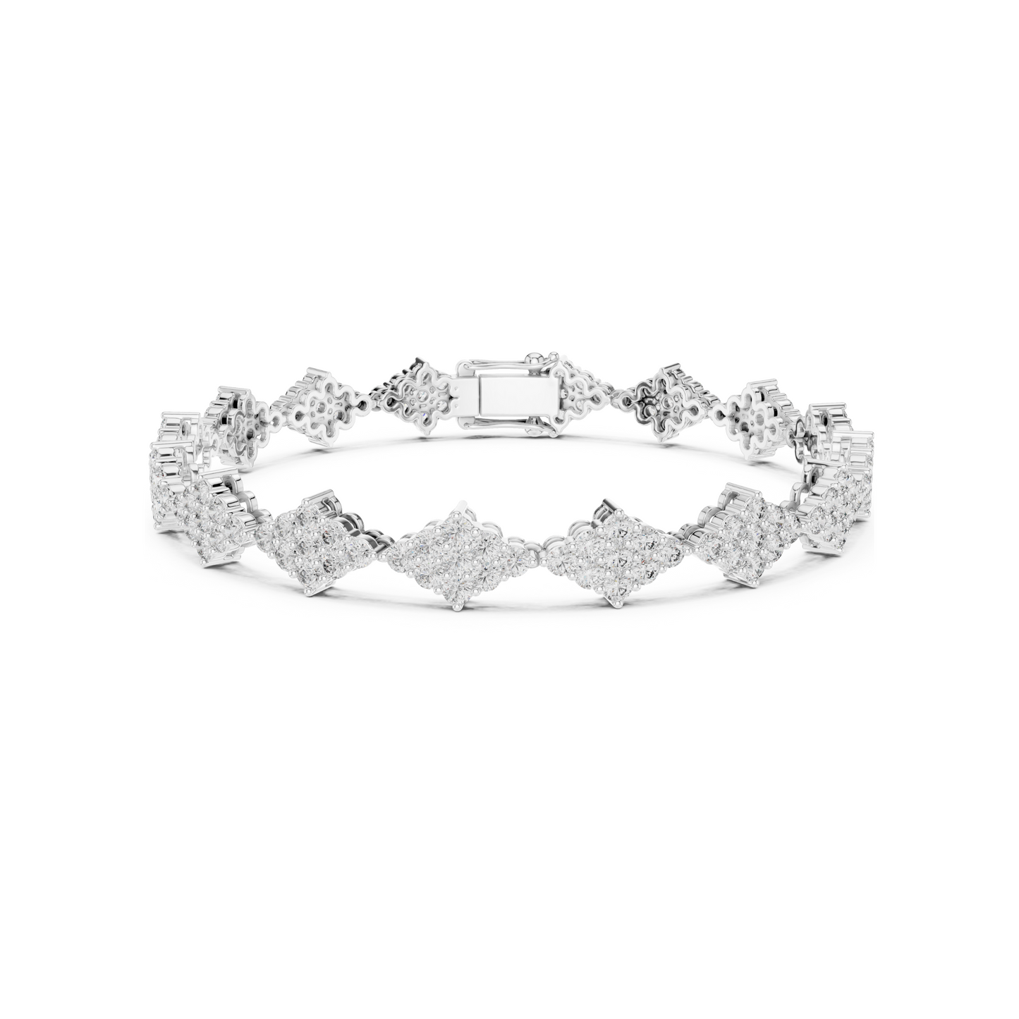 Golden Empress Lab Diamond Designer Tennis Bracelet For Women
