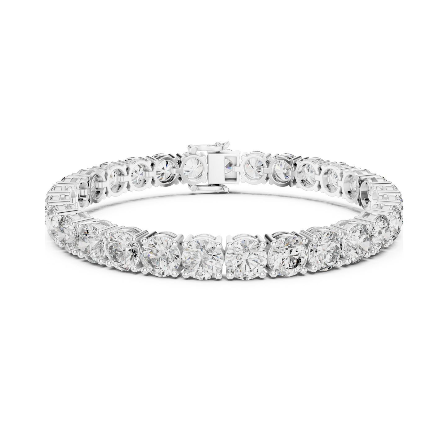 Queenly Crafted Lab Diamond Tennis Bracelet