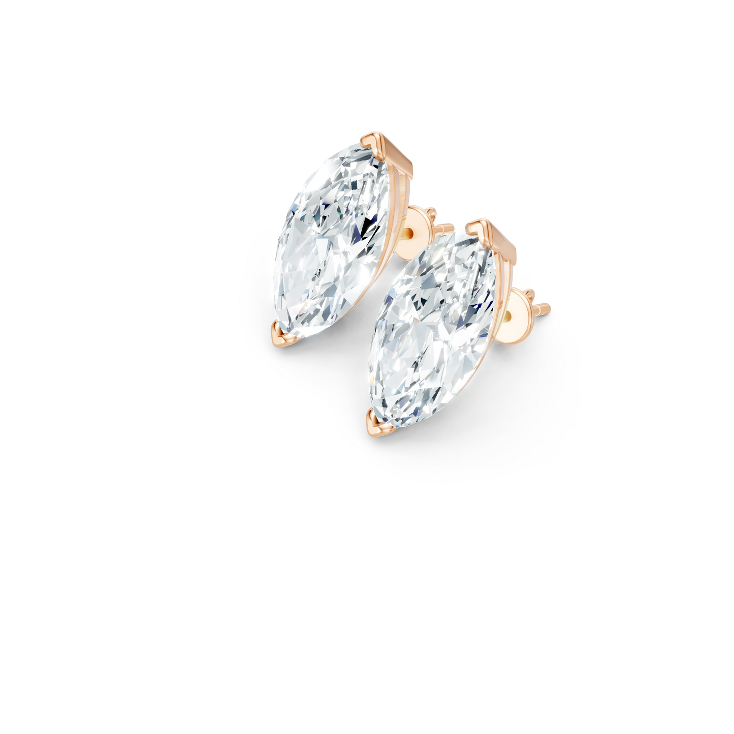 Classic Blissful Solitaire Lab Diamond Martini Studs Earrings