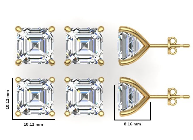 Classic Blissful Solitaire Lab Diamond Martini Studs Earrings