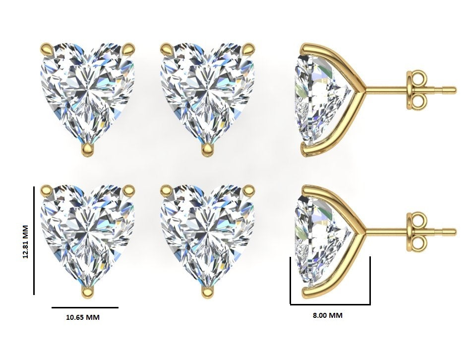Classic Blissful Solitaire Lab Diamond Martini Studs Earrings