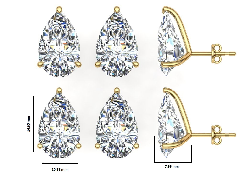 Classic Blissful Solitaire Lab Diamond Martini Studs Earrings