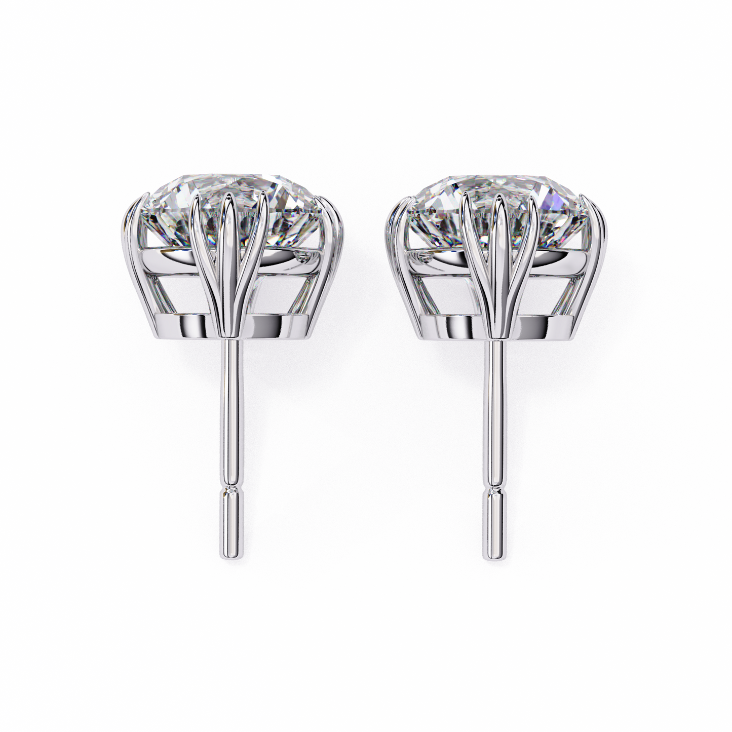1.5 Carat Lab Diamonds Stud Earrings For Women