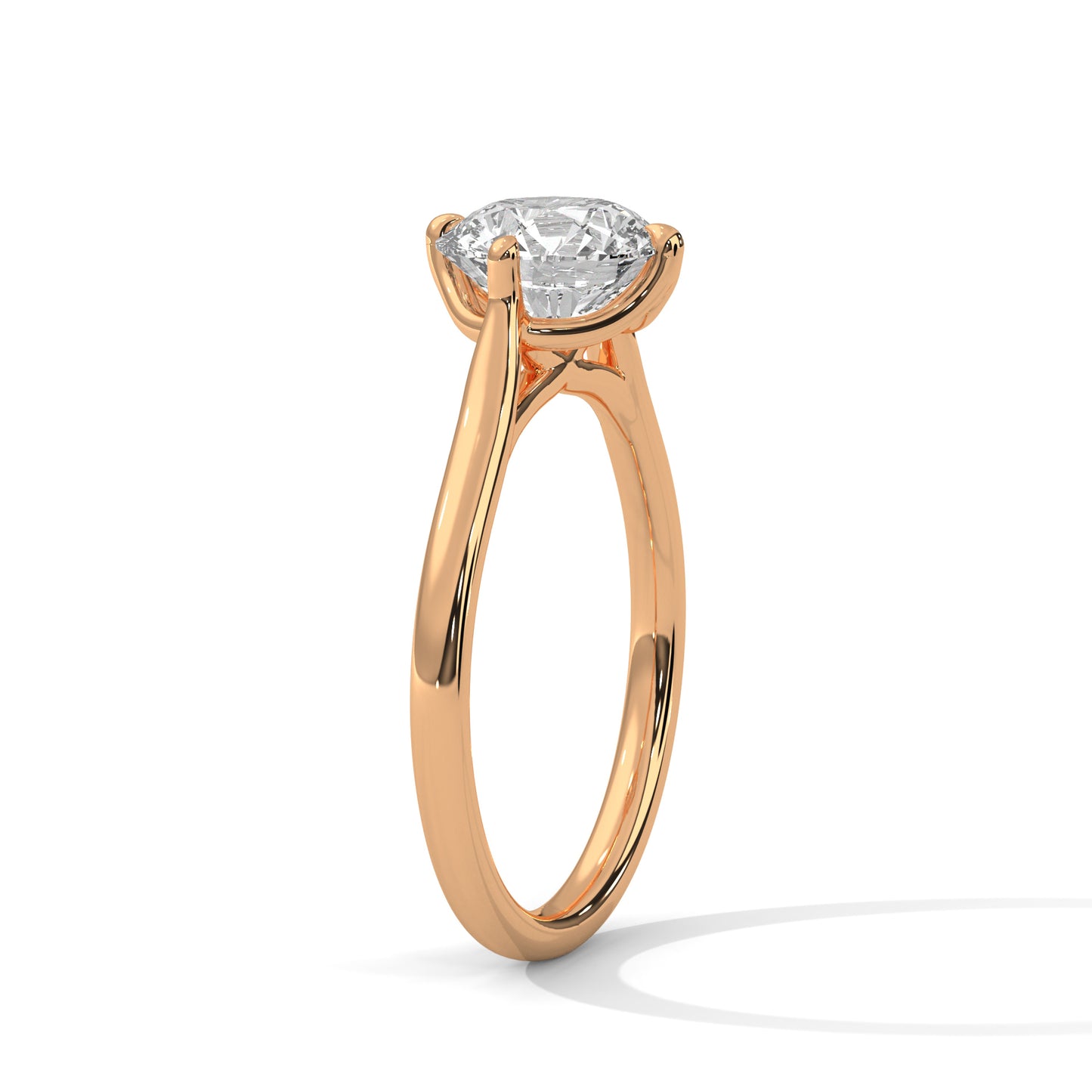 Promise Simple Ring in 2 Carat Round Lab Diamond