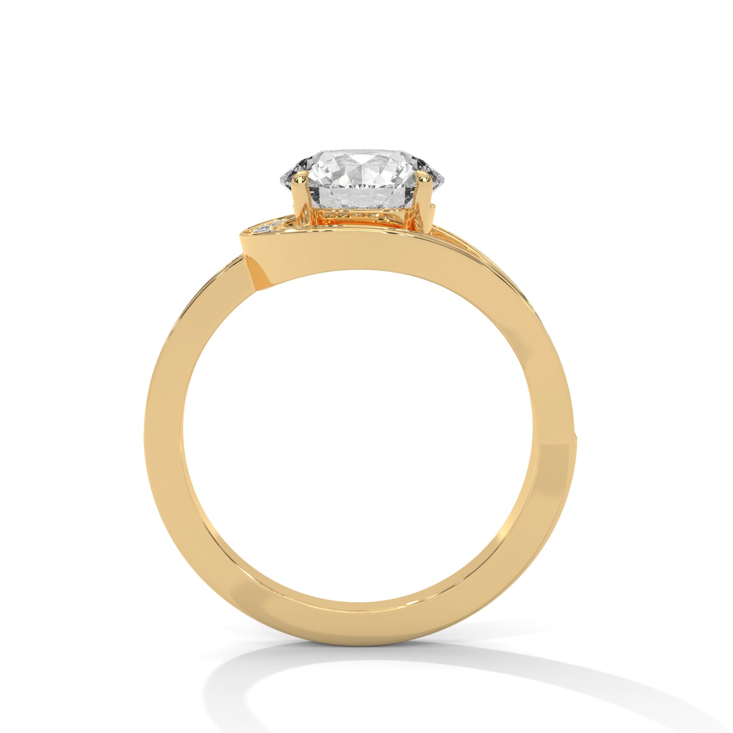 Antique Classic Round Halo Engagement Ring For Women in 2 Carat Lab Diamond