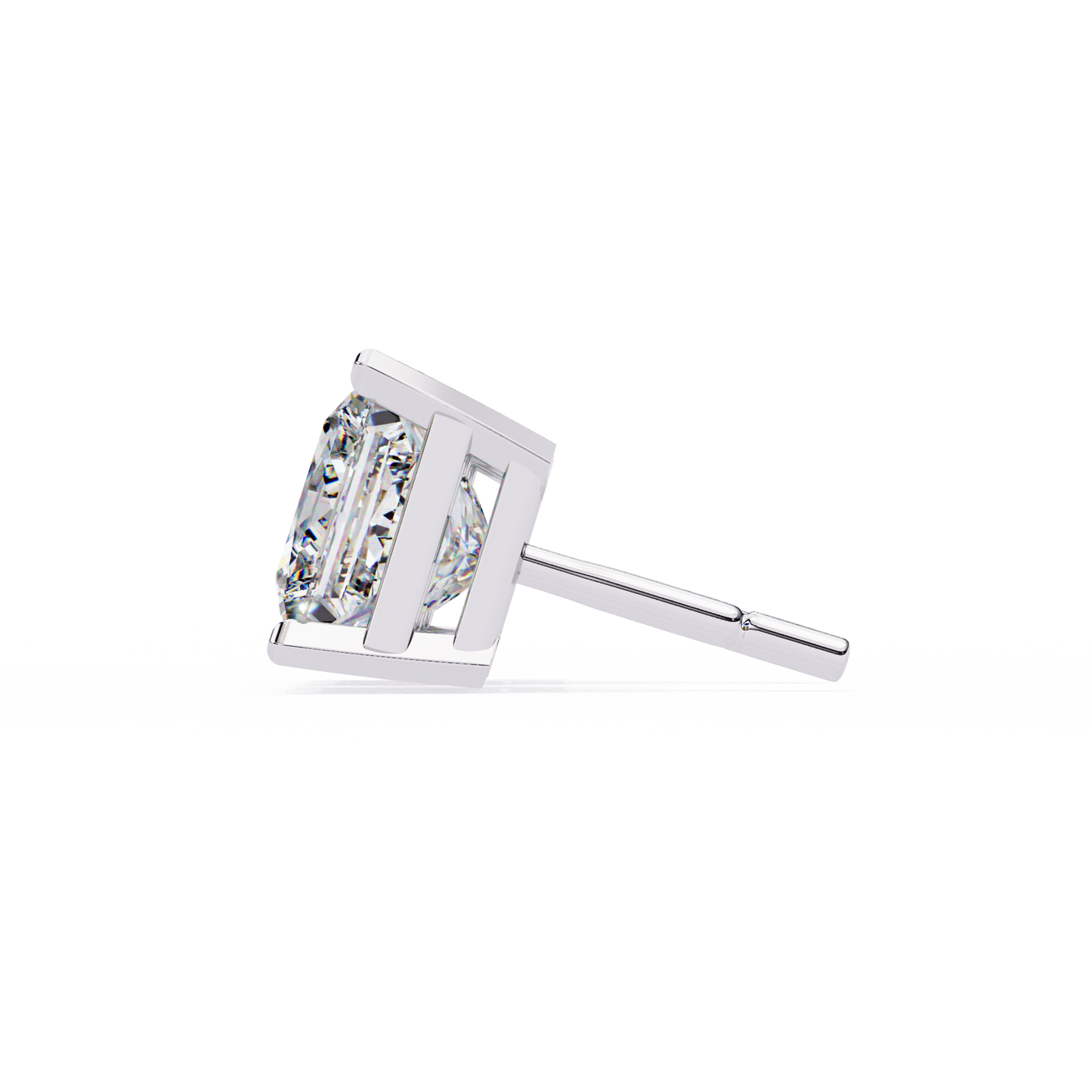 1.5 Carat Princess Cut Lab Diamonds Stud Earrings For Women