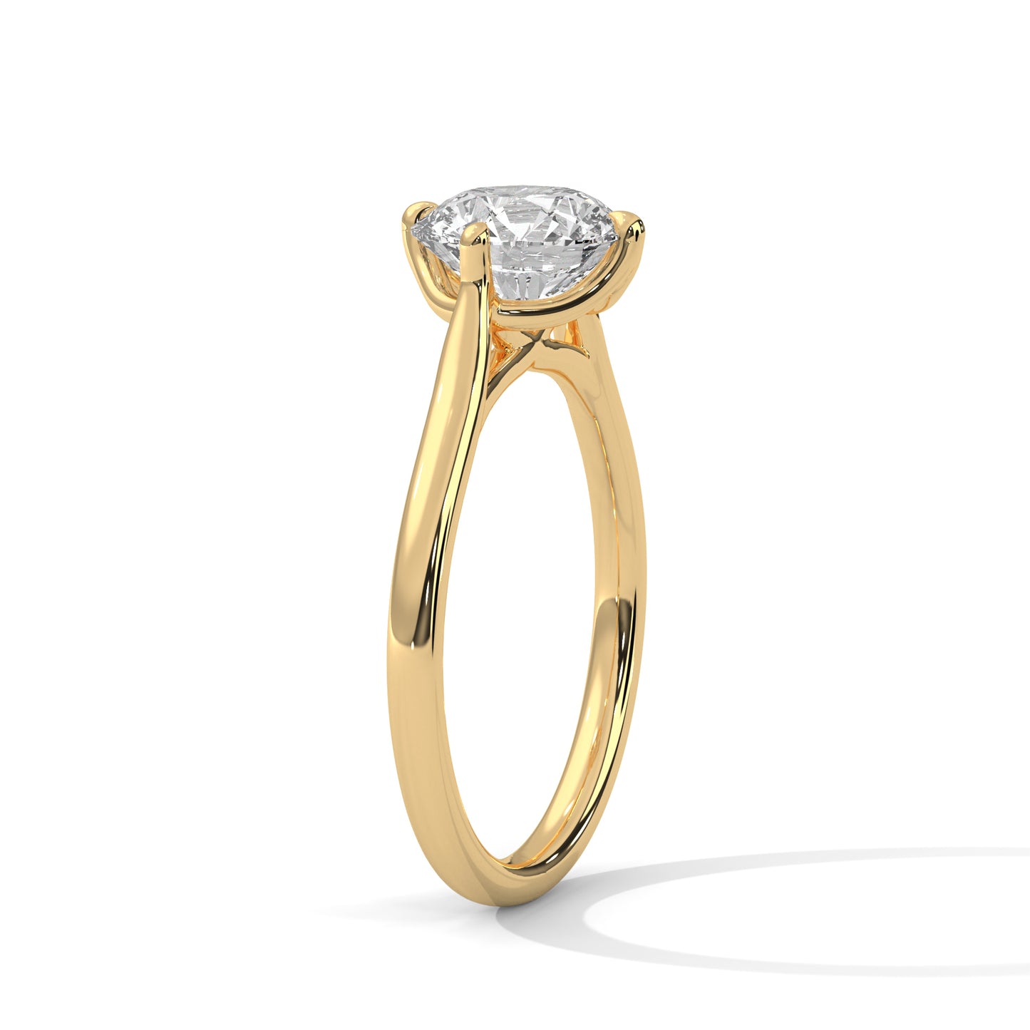 Promise Simple Ring in 2 Carat Round Lab Diamond