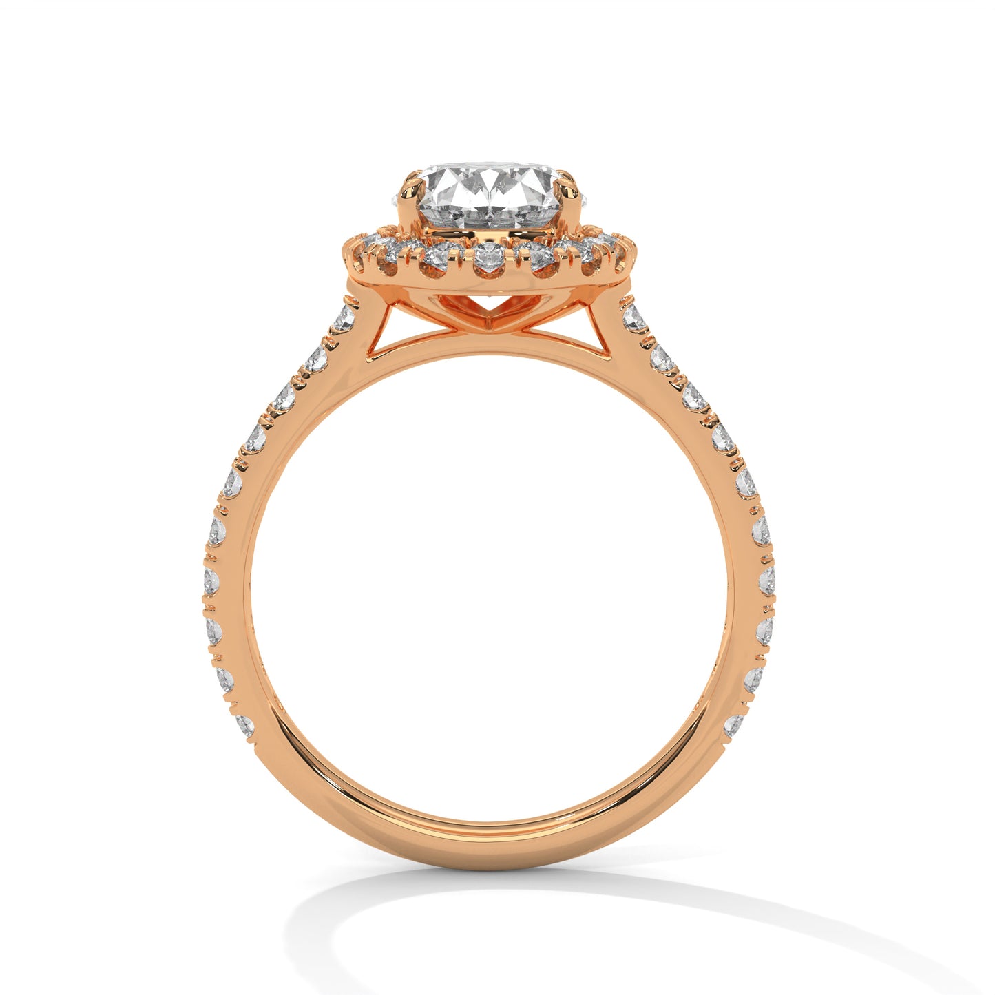 2 Carat Solitaire Oval Shape Lab Diamond Wedding Ring