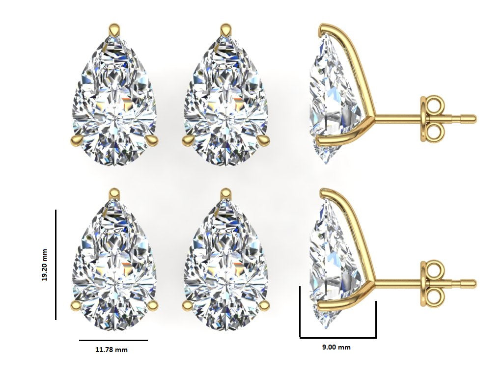 Classic Blissful Solitaire Lab Diamond Martini Studs Earrings