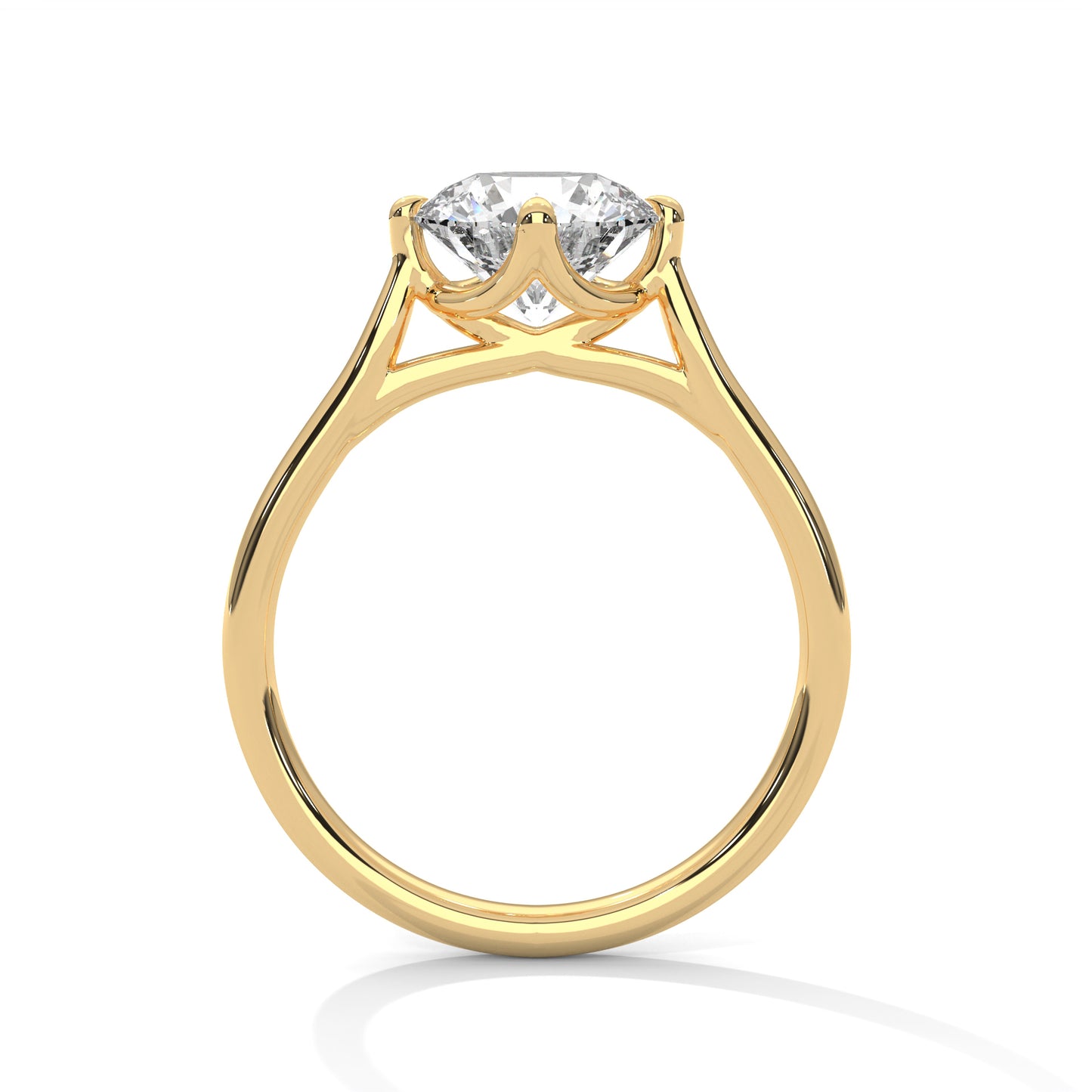 Promise Simple Ring in 2 Carat Round Lab Diamond