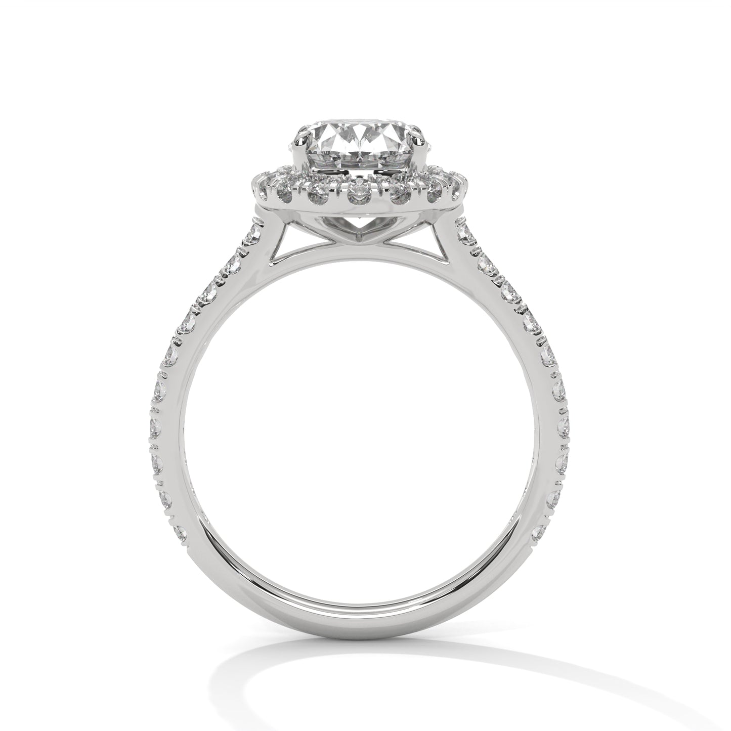 2 Carat Solitaire Oval Shape Lab Diamond Wedding Ring
