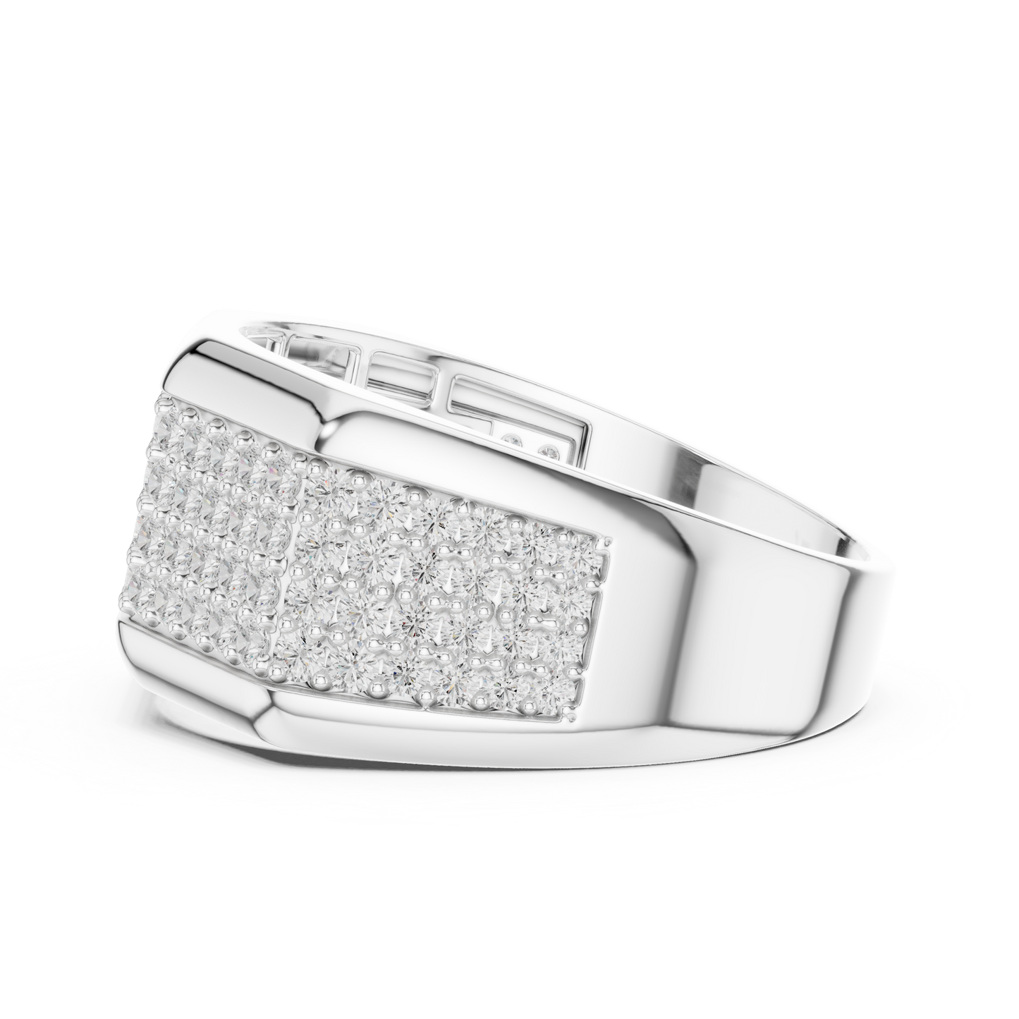 Men's Premium Lab Diamond Studded Statement Ring
