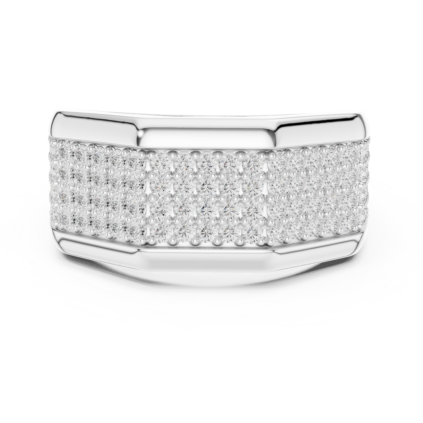Men's Premium Lab Diamond Studded Statement Ring