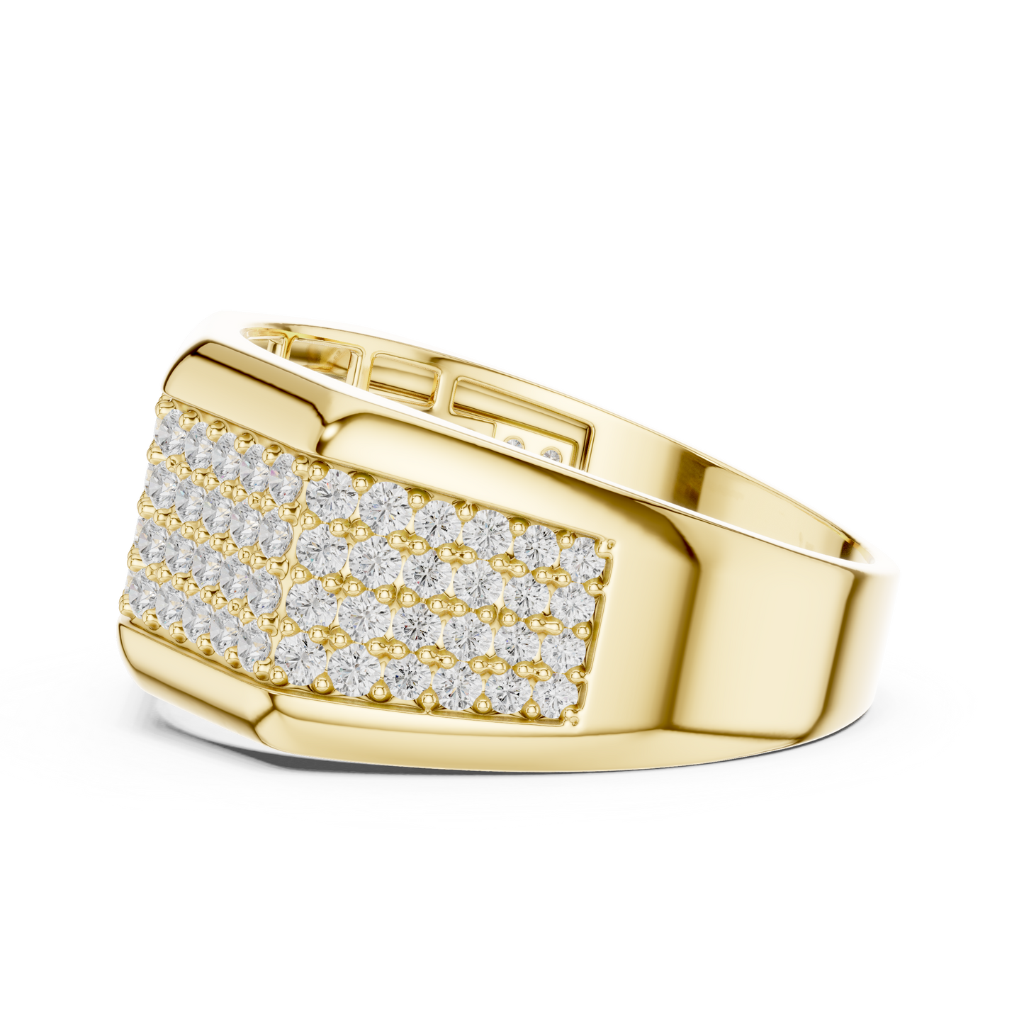 Men's Premium Lab Diamond Studded Statement Ring