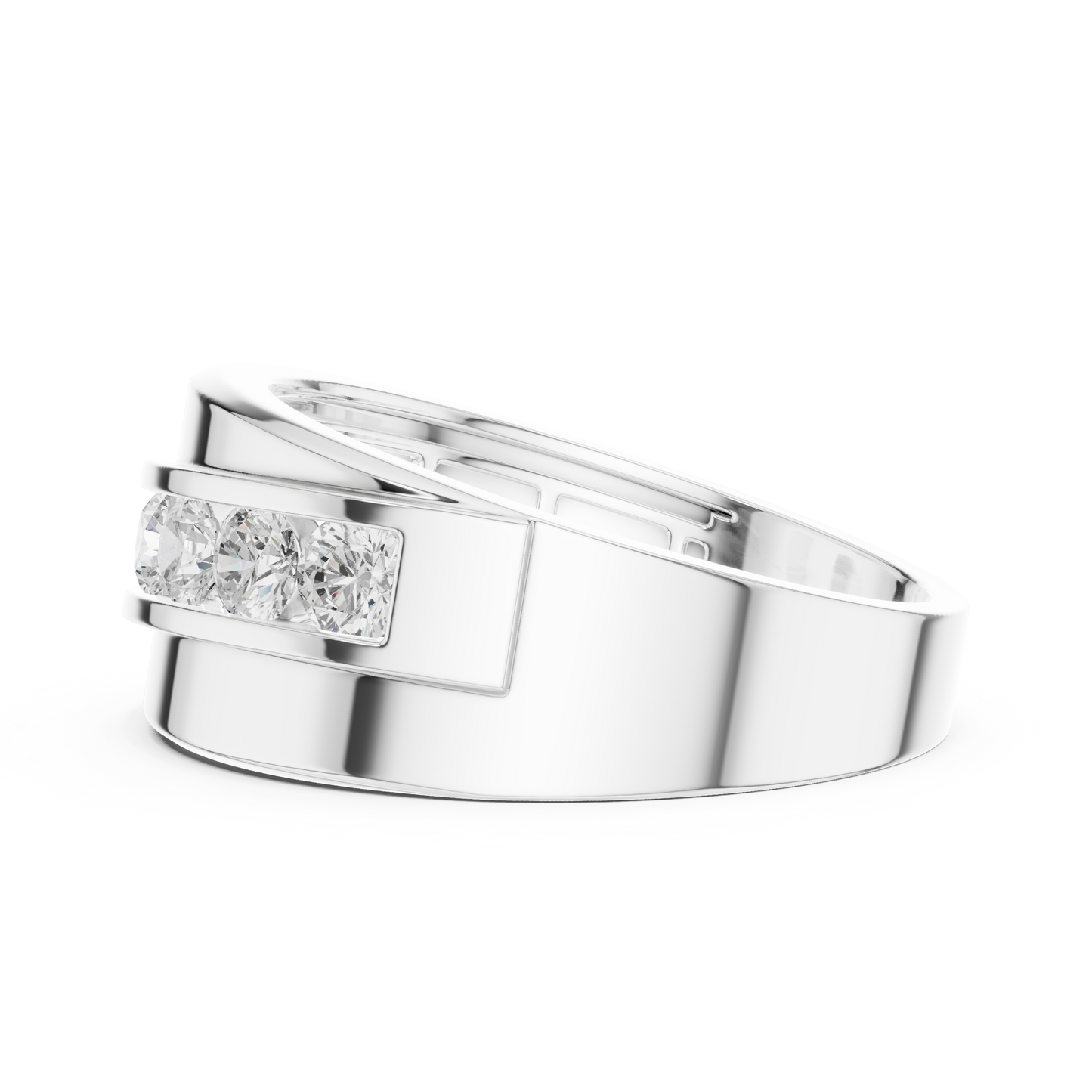 Legacy Men's Band Ring with Round Lab Diamonds
