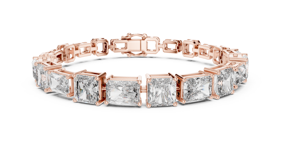 Minimal Lab Grown Diamond Bracelet For Women