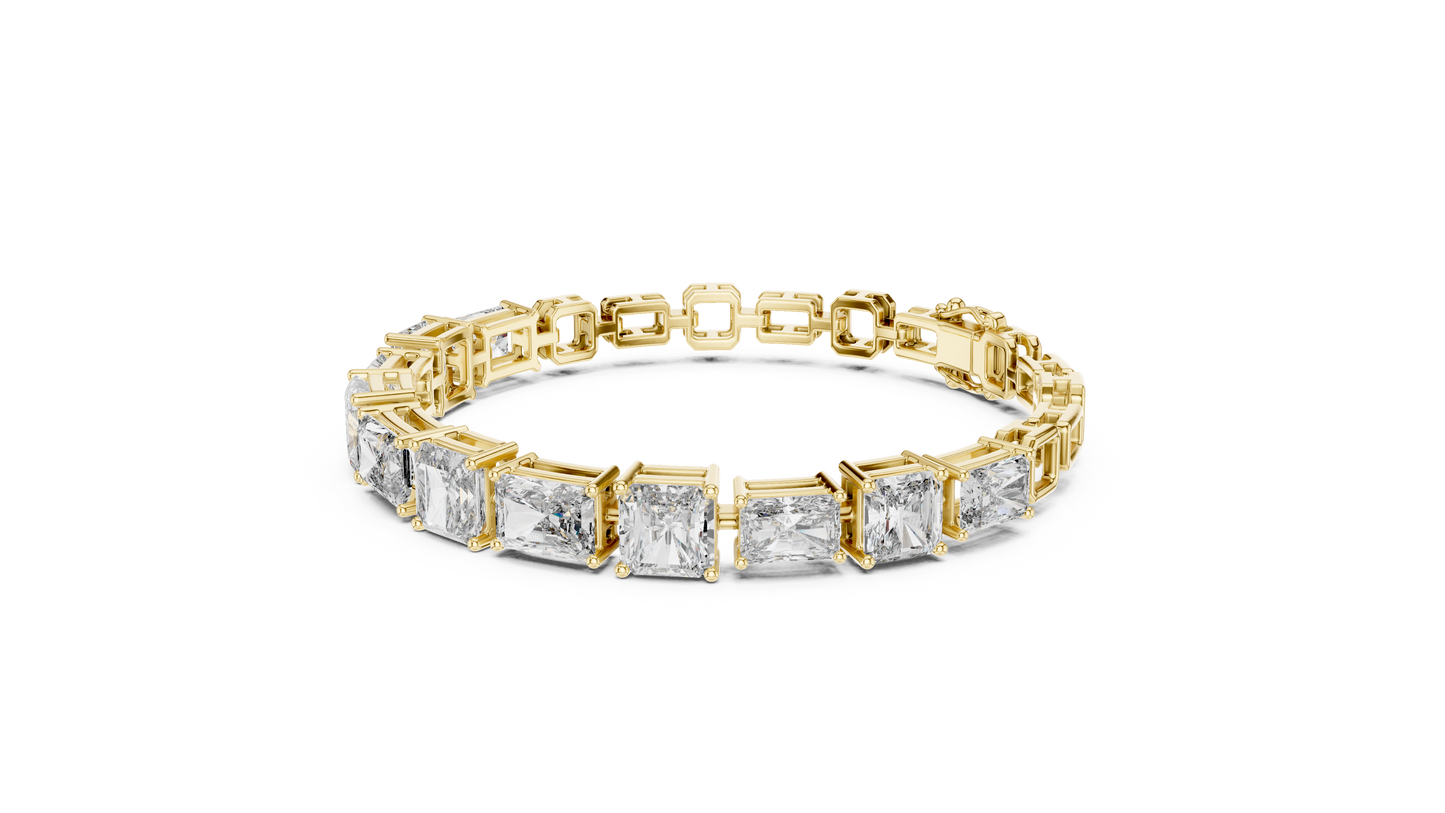 Minimal Lab Grown Diamond Bracelet For Women
