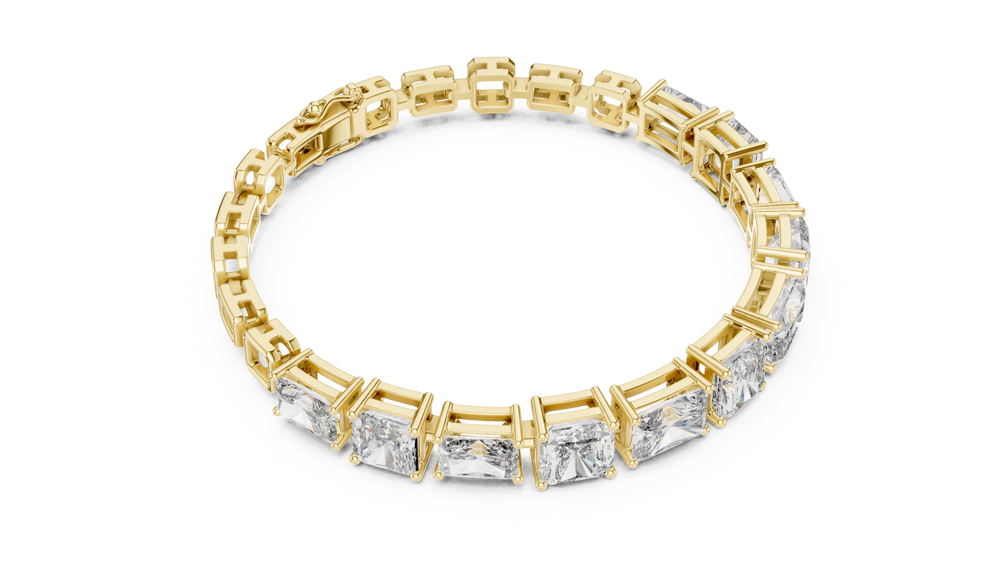 Minimal Lab Grown Diamond Bracelet For Women