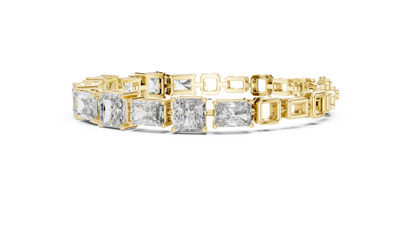 Minimal Lab Grown Diamond Bracelet For Women