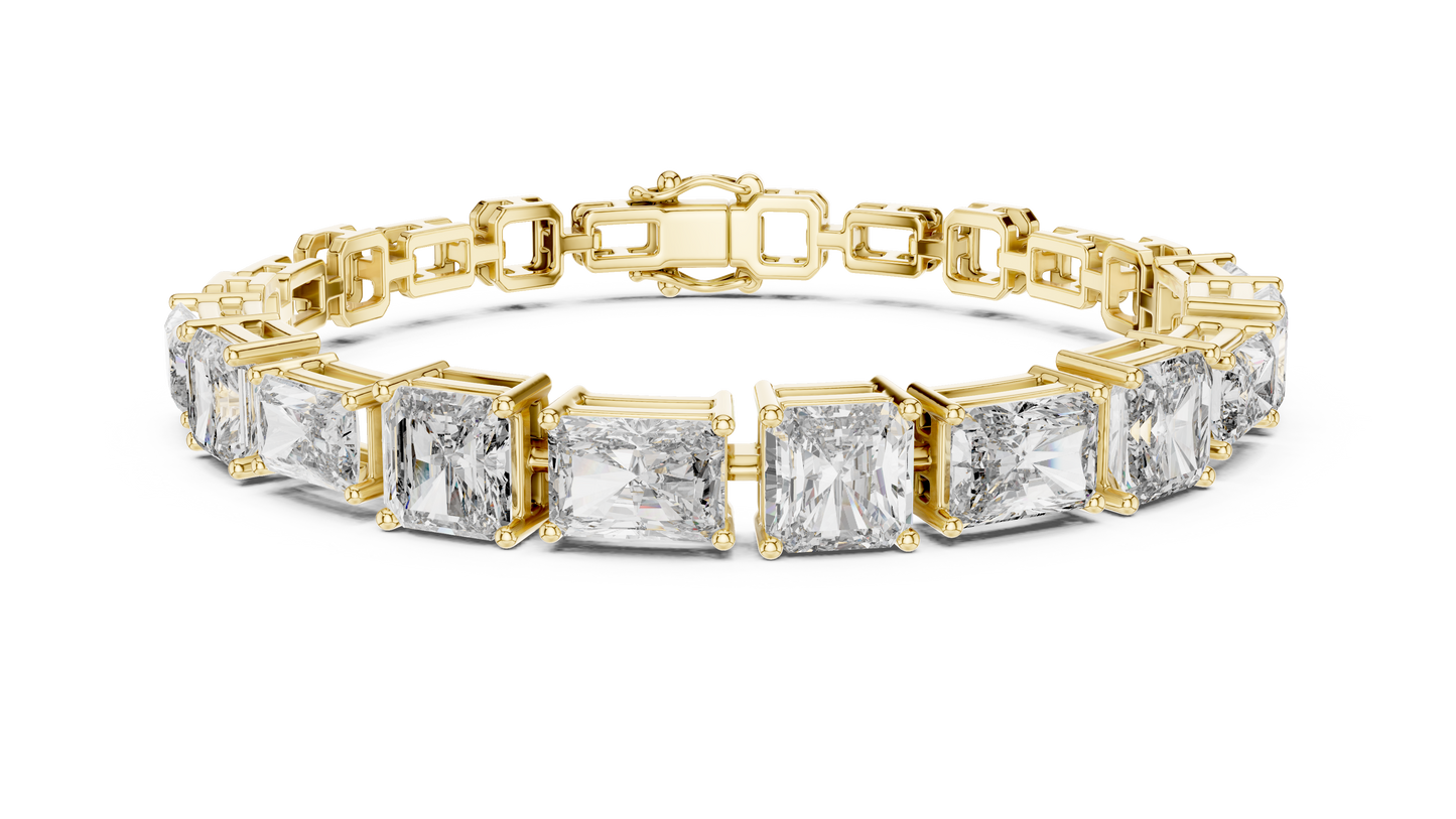 Minimal Lab Grown Diamond Bracelet For Women