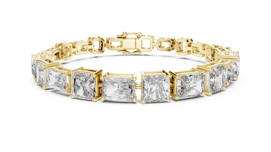 Minimal Lab Grown Diamond Bracelet For Women