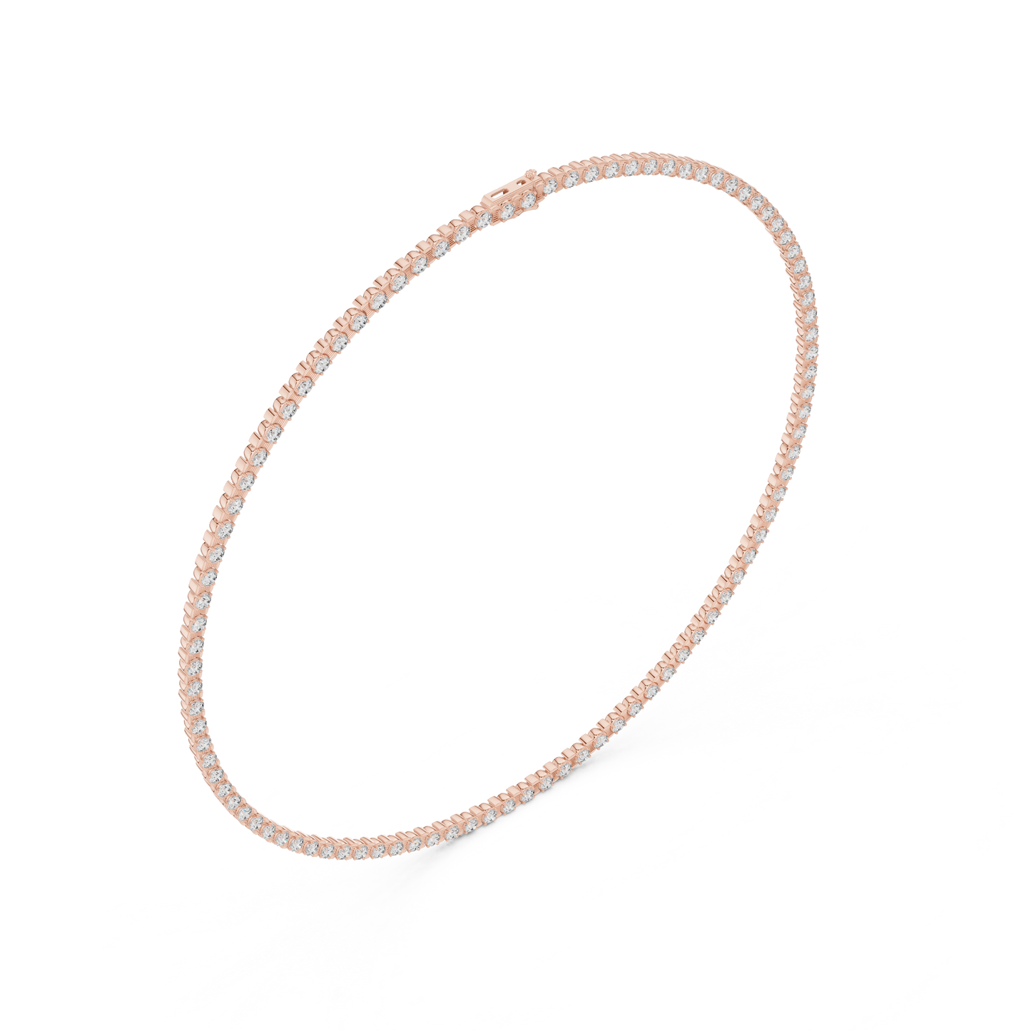 Aurora Spark - Elegant Lab Diamond Tennis Necklace