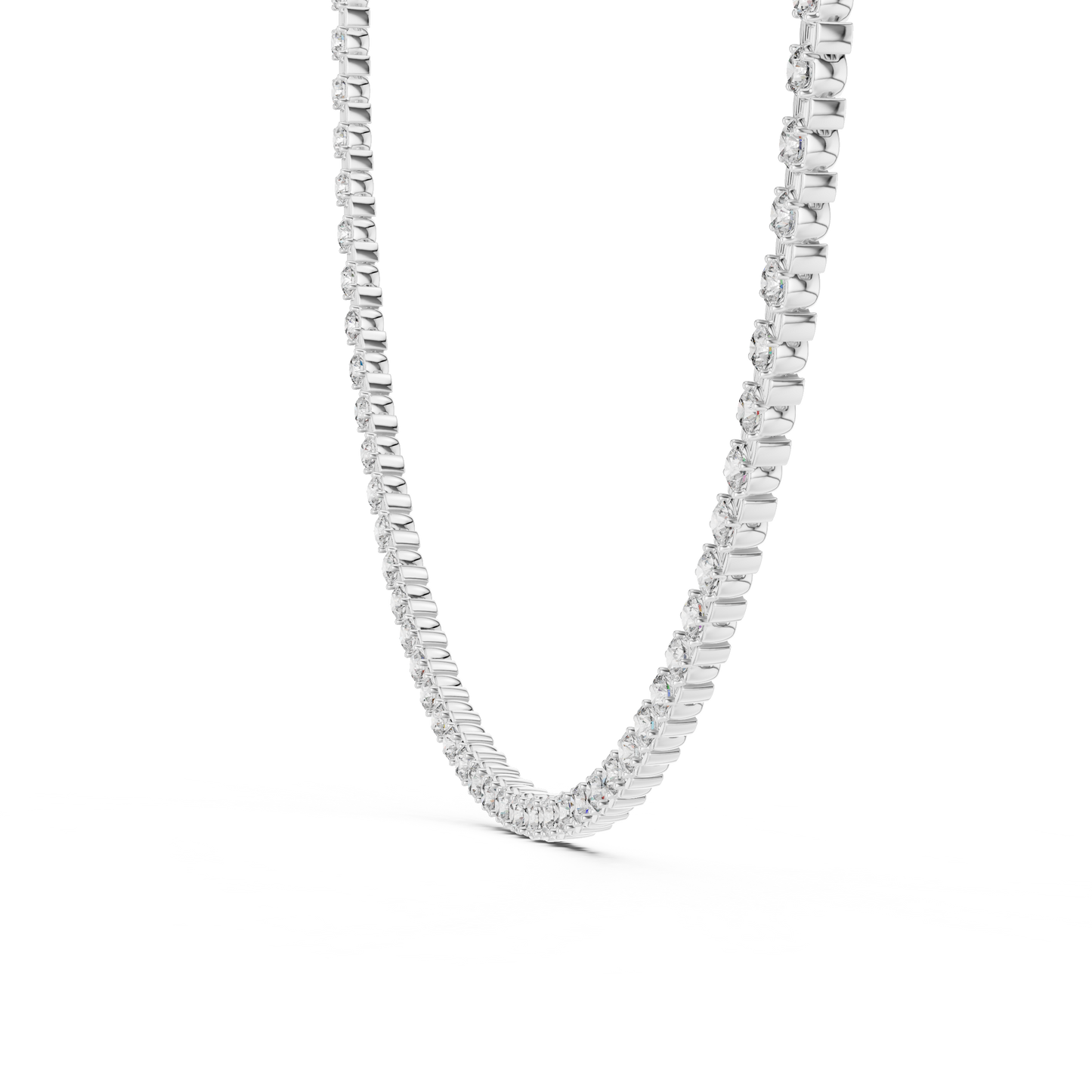 Aurora Spark - Elegant Lab Diamond Tennis Necklace
