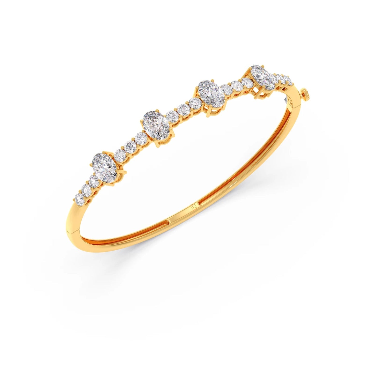 Eye Catchy Floral Shape Lab Created Diamond Ring For Women