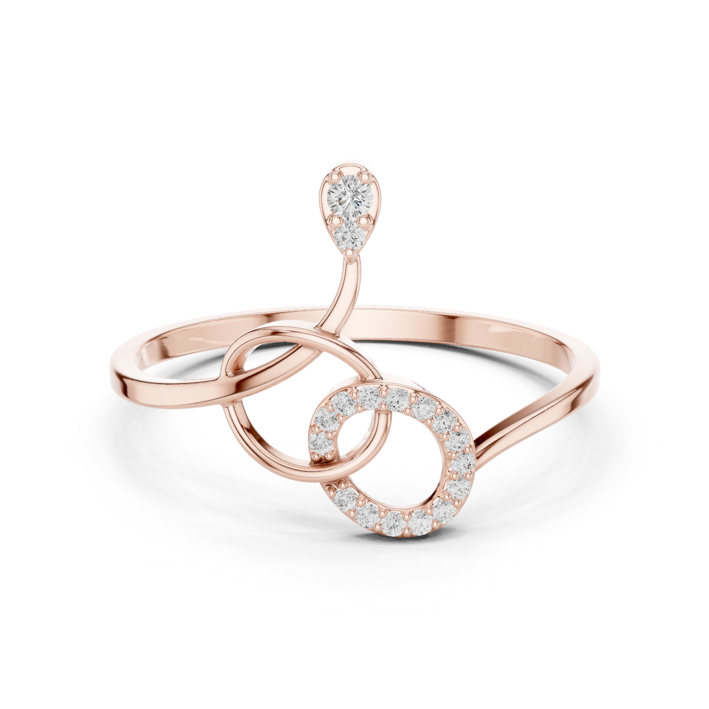 Infinity Knot Lab Grown Diamond Ring
