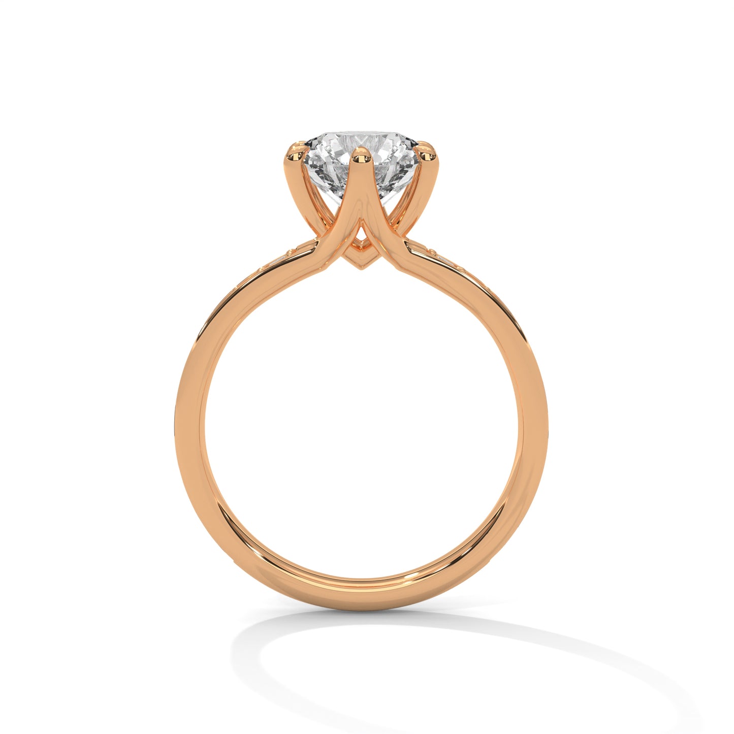 Modish 2 Carat Round Lab Grown Diamond Ring For Women