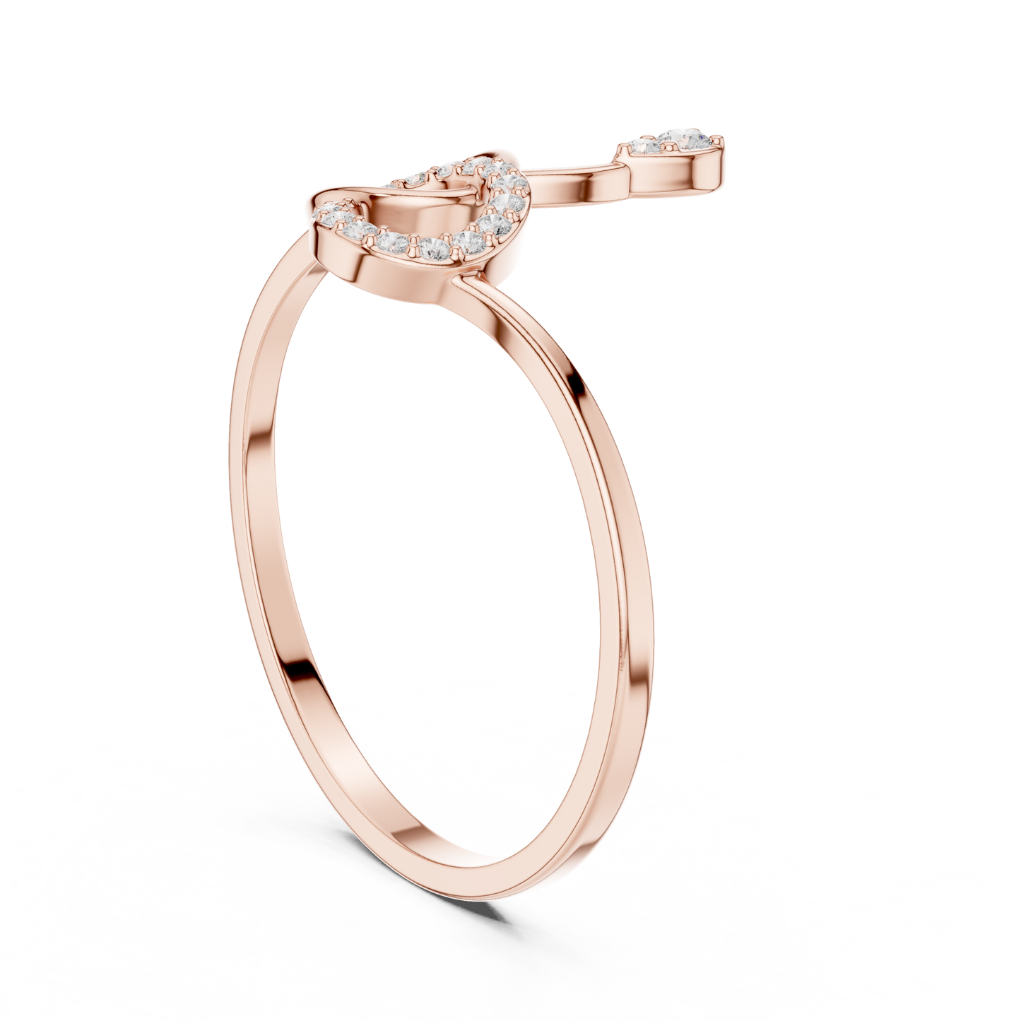 Infinity Knot Lab Grown Diamond Ring
