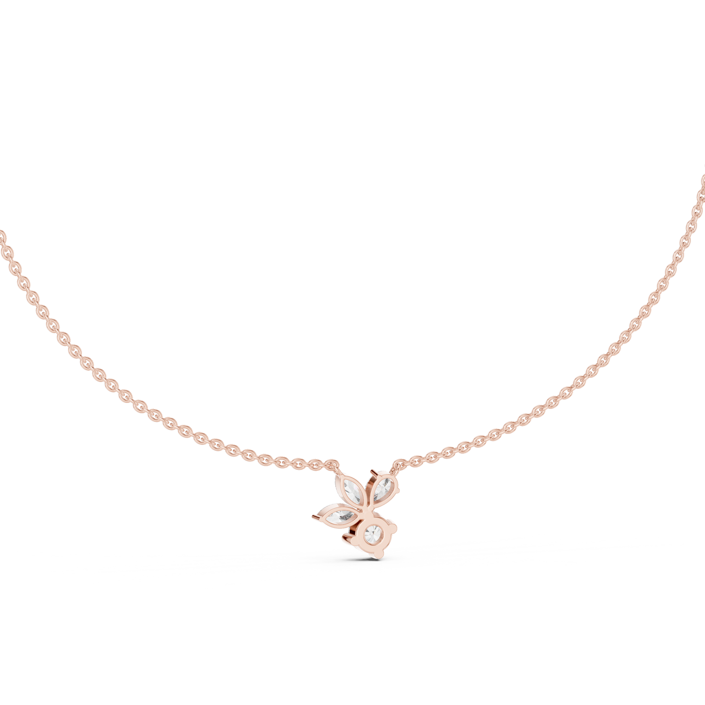 FloraLuxe Lab Diamond Pendant – Perfect Necklace For Teens & Women