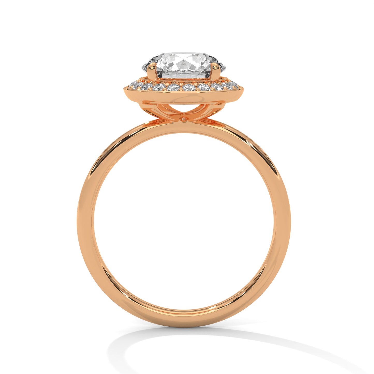 Ripple-Dazzle 2 Carat Round Solitaire Lab Grown Diamond Promise Ring