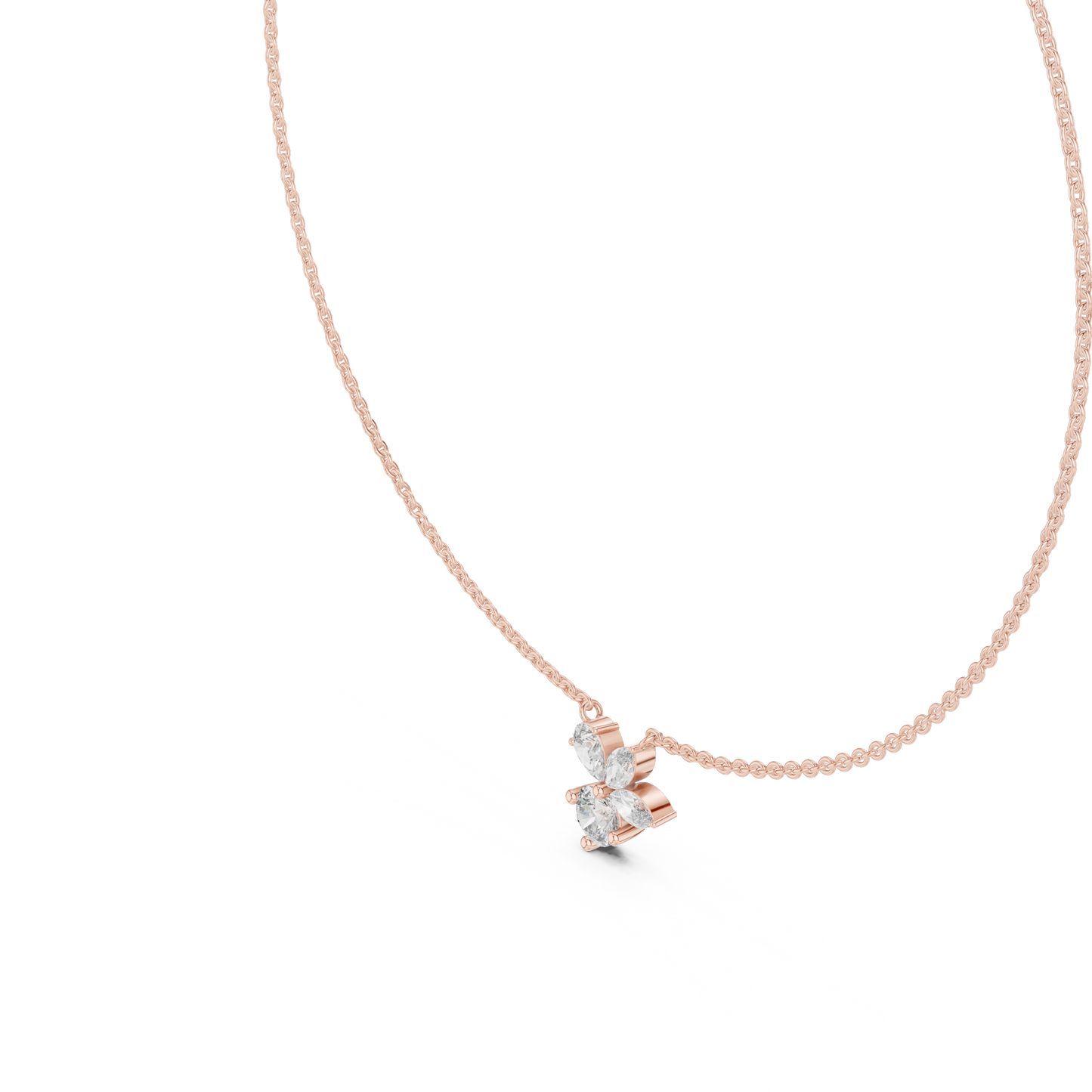 FloraLuxe Lab Diamond Pendant – Perfect Necklace For Teens & Women
