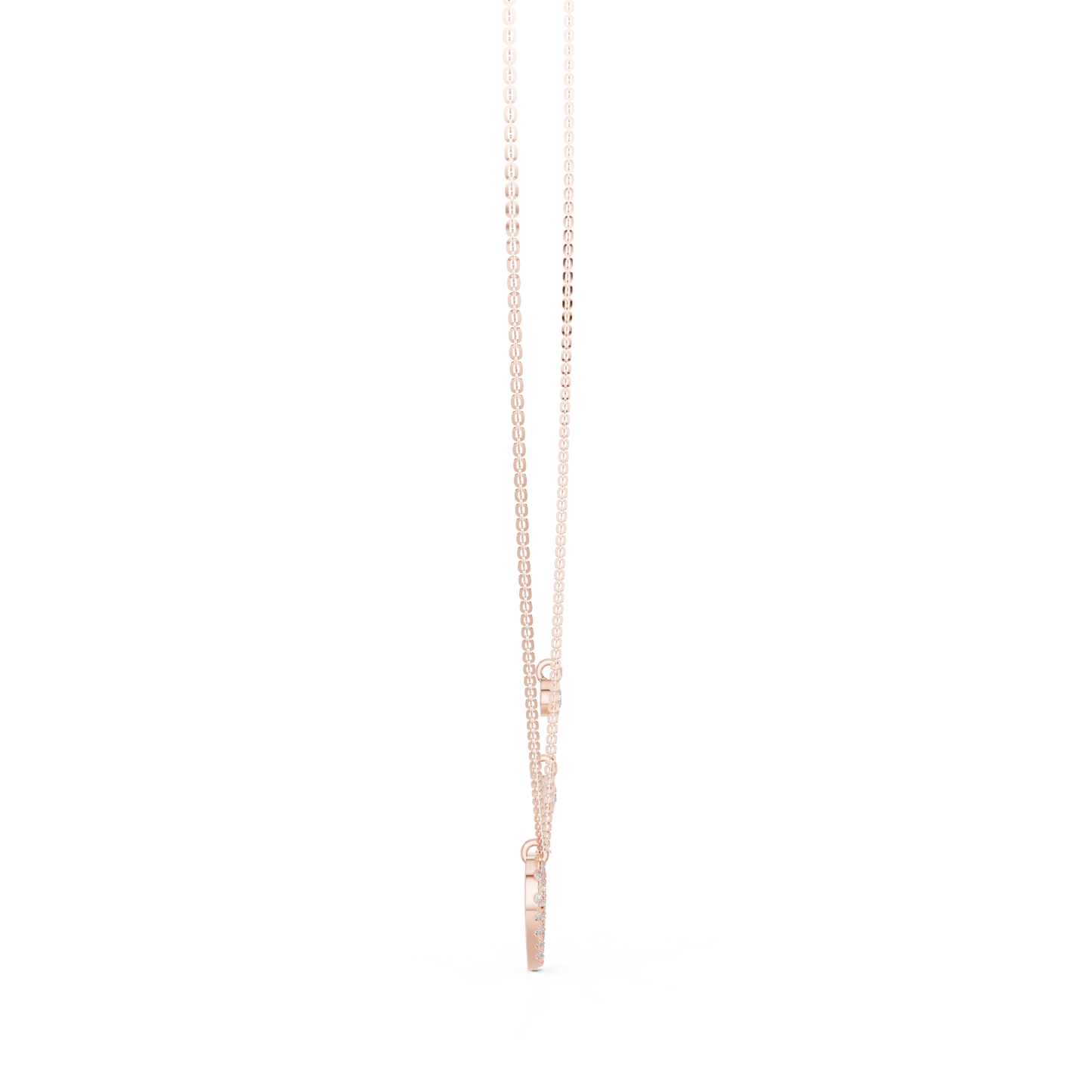 Heart Charm Lab Grown Diamond Necklace for Women | Love Pendant for Anniversary & Gift