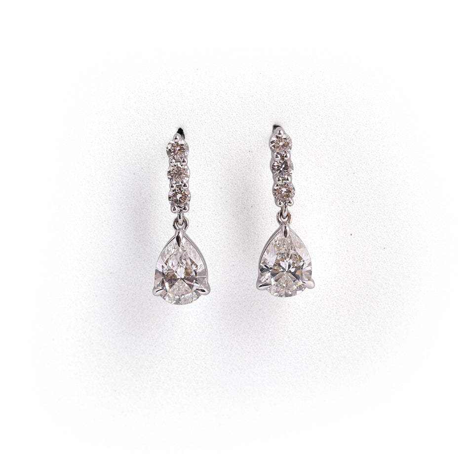 Radiance Diamond Cluster Stud Earrings