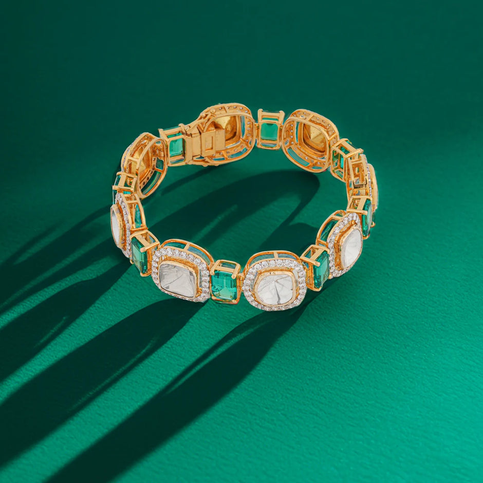 4.27 Carat Lab-Grown Diamond Bracelet with Colour Stones for Women - view 4