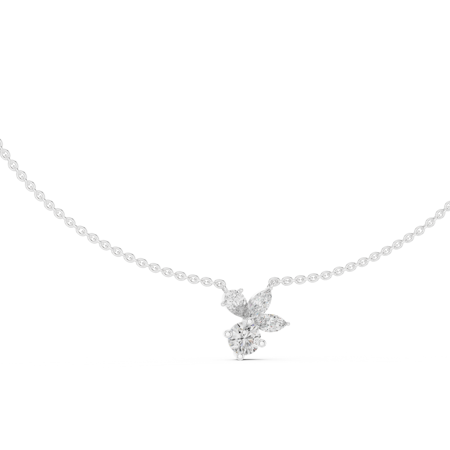 FloraLuxe Lab Diamond Pendant – Perfect Necklace For Teens & Women