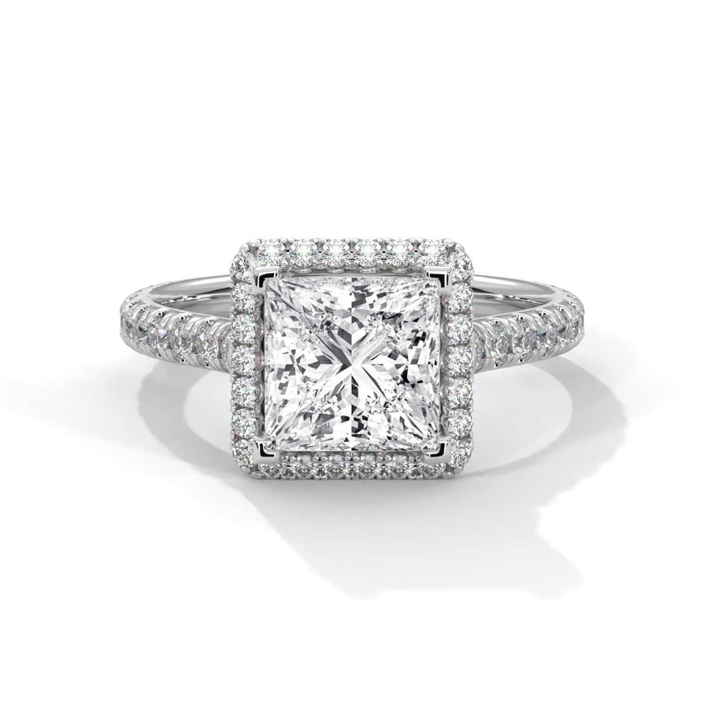 2 Carat Princess Cut Lab Grown Diamond Ring | Anniversary & Engagement Gifts for Women