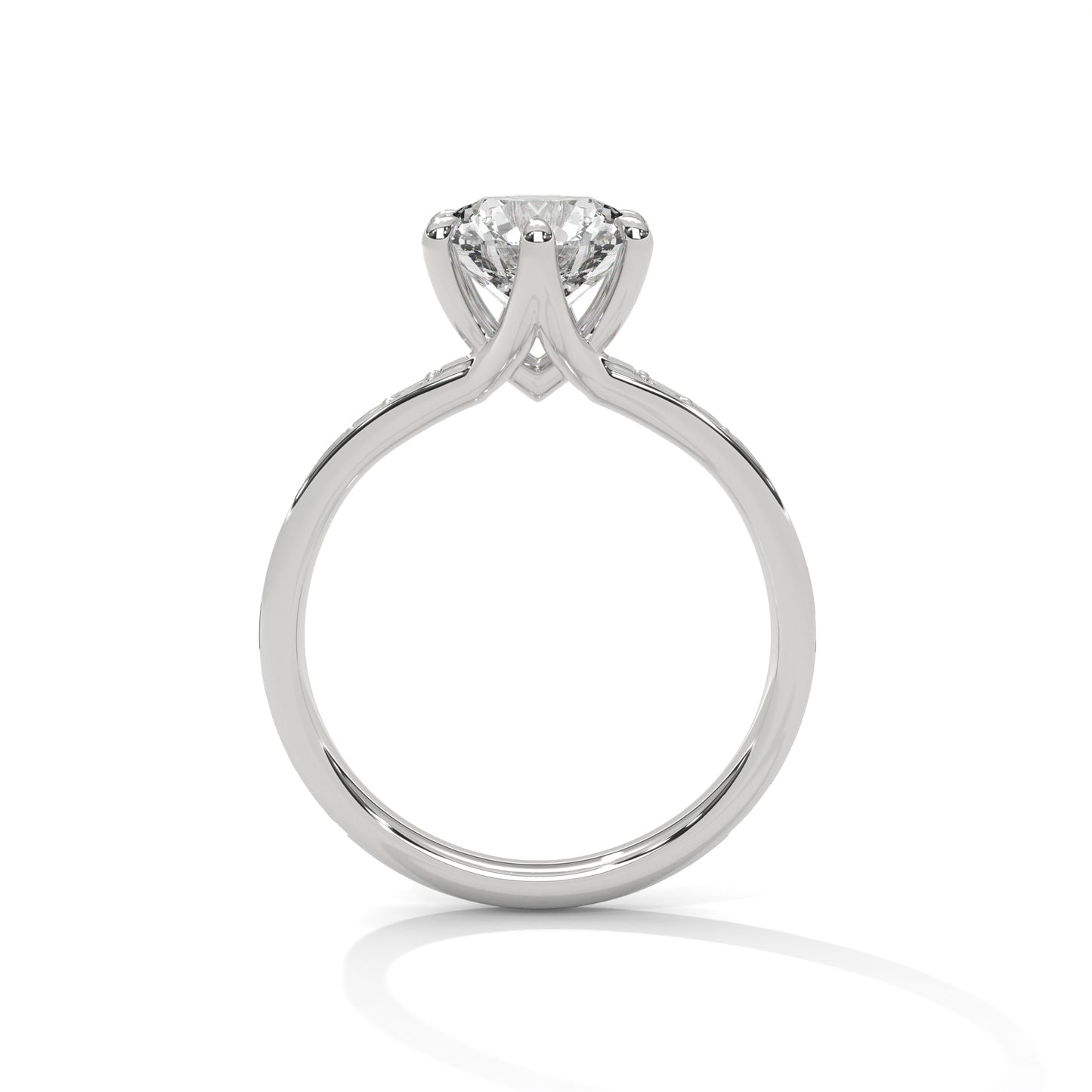 Modish 2 Carat Round Lab Grown Diamond Ring For Women