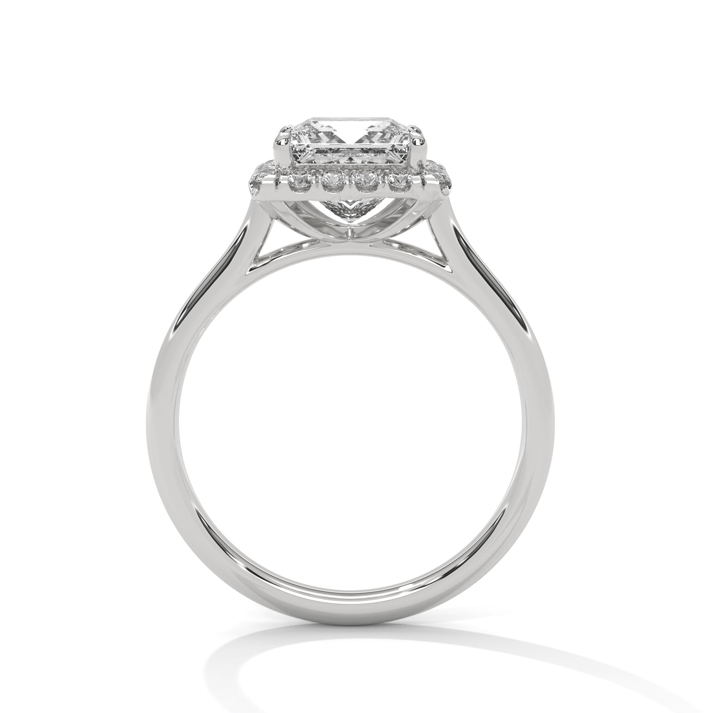 Regal Princess Cut Lab Grown Diamond Halo Ring – Engagement & Anniversary Ring for Women