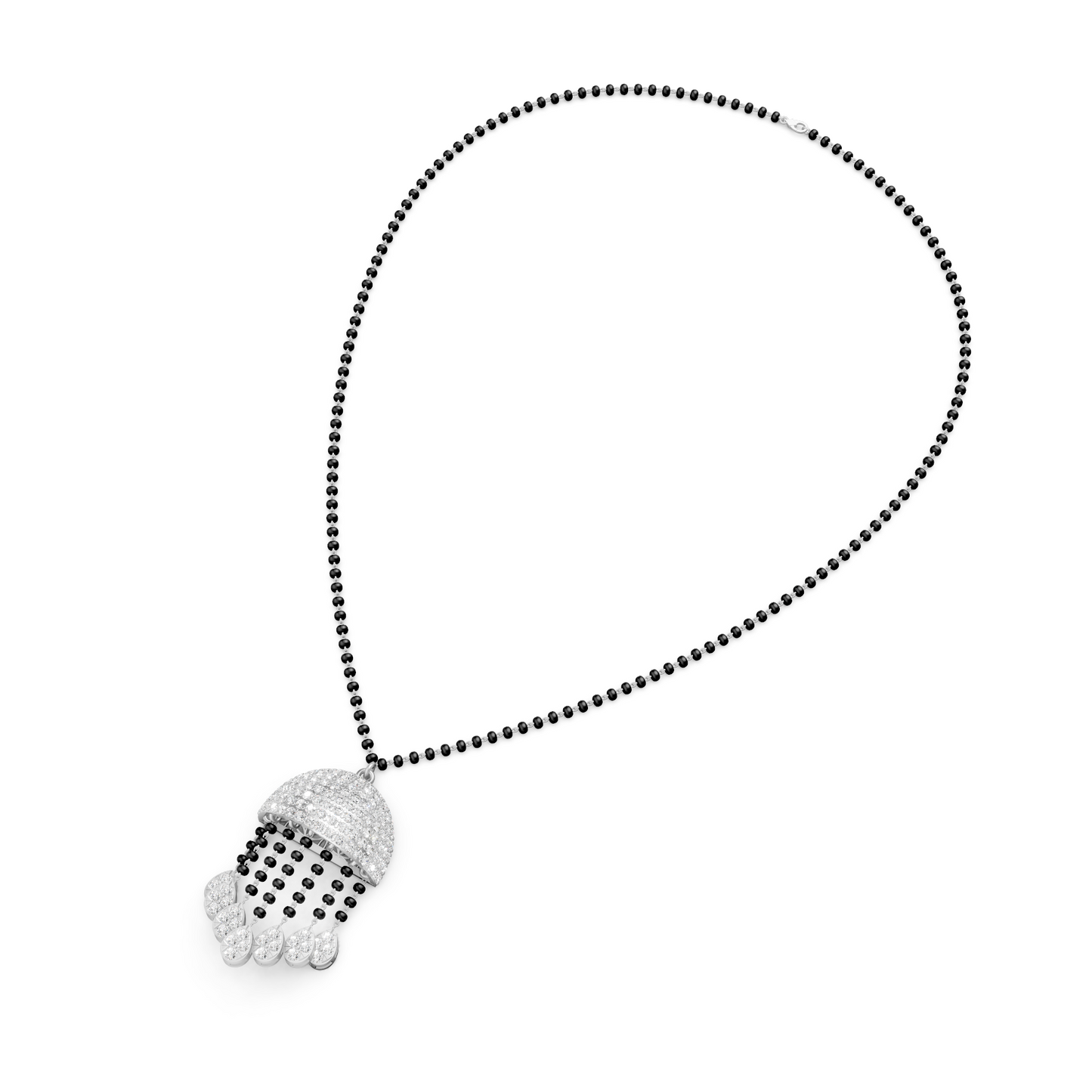 Dome Tassel Forever Lab Diamond Mangalsutra For Bride