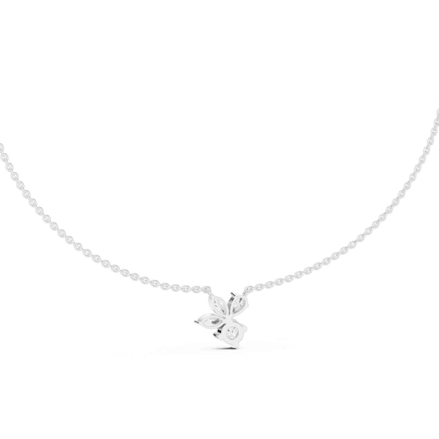 FloraLuxe Lab Diamond Pendant – Perfect Necklace For Teens & Women