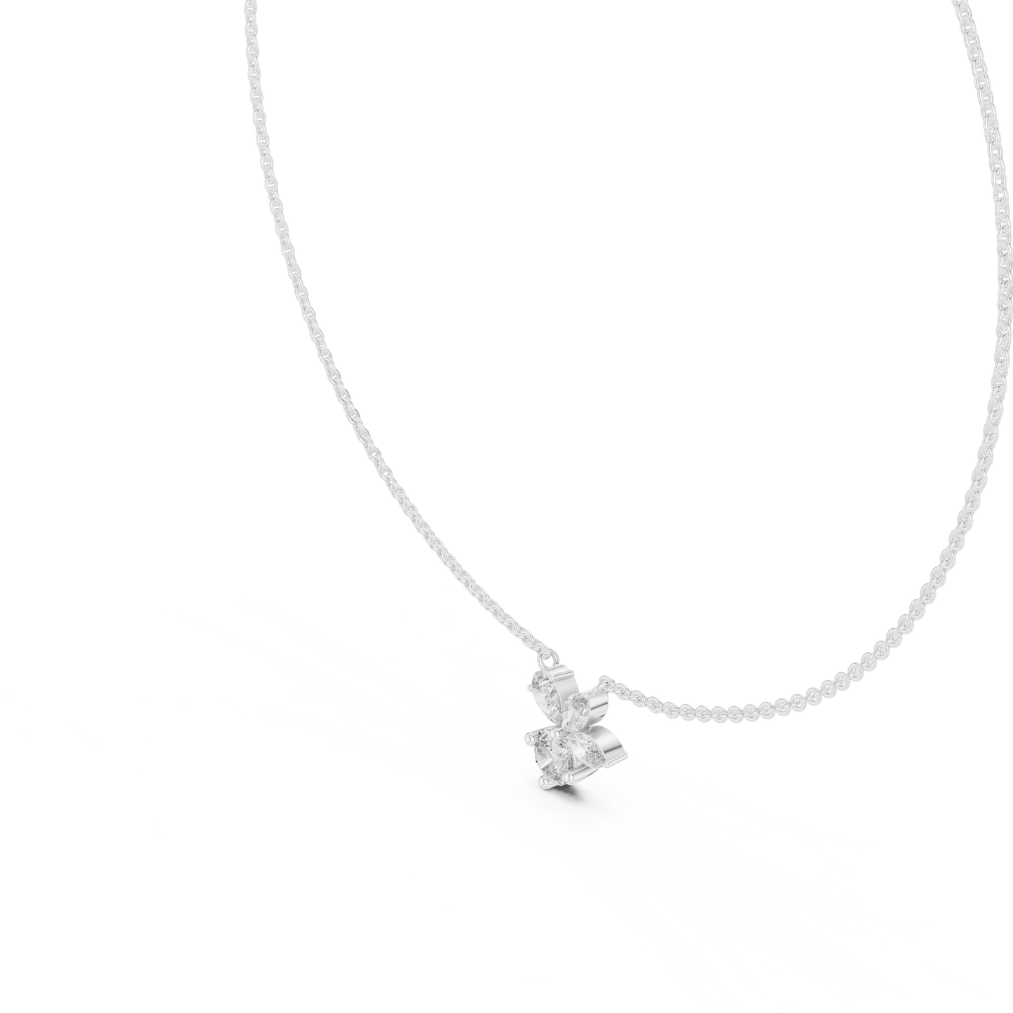 FloraLuxe Lab Diamond Pendant – Perfect Necklace For Teens & Women
