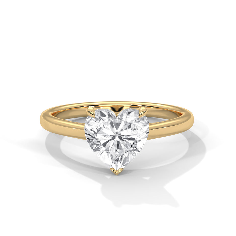 TrueHeart 2 Carat Lab Diamond Solitaire Ring – Pure Love for Her