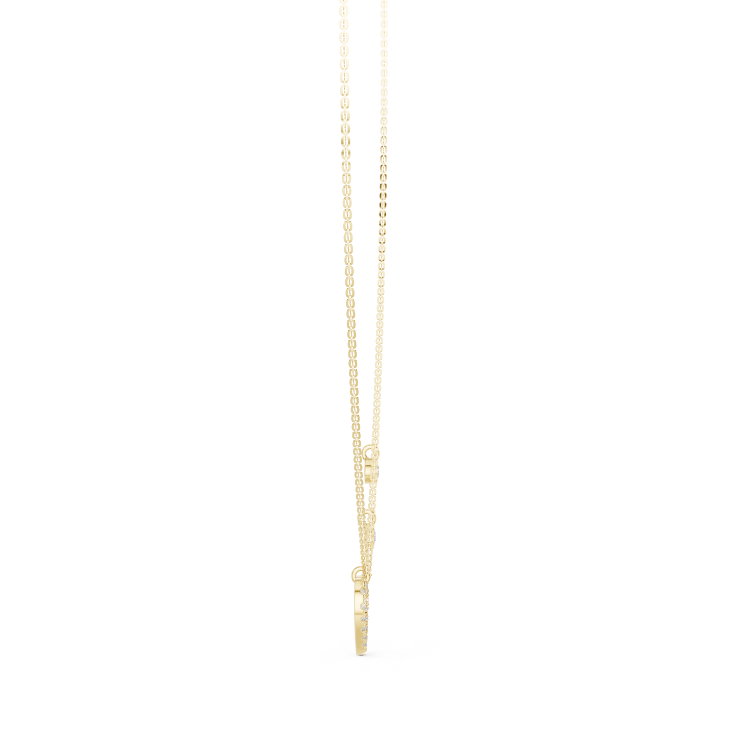 Heart Charm Lab Grown Diamond Necklace for Women | Love Pendant for Anniversary & Gift