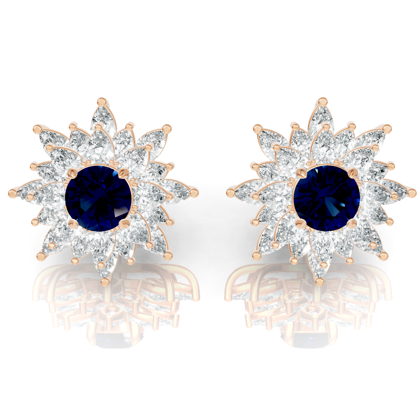Aura Detachable Lab Diamond Pendant with Matching Studs Set