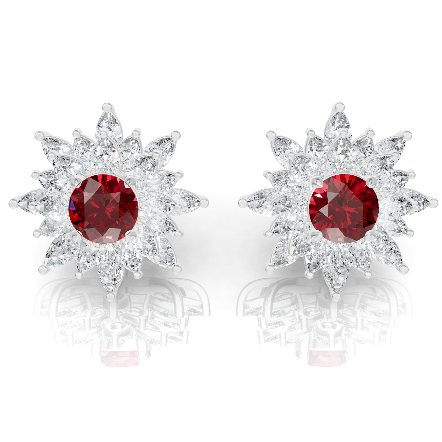 Aura Detachable Lab Diamond Pendant with Matching Studs Set