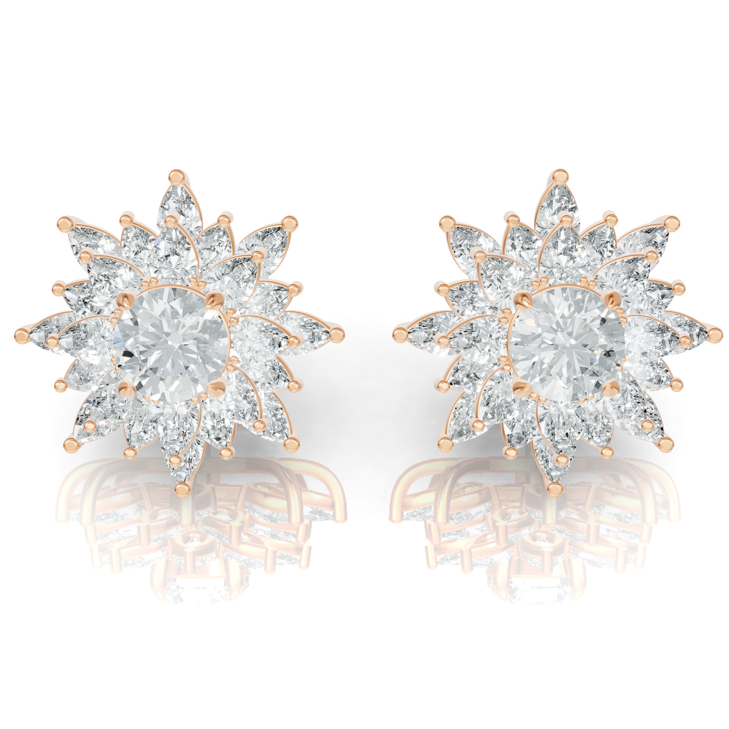Aura Detachable Lab Diamond Pendant with Matching Studs Set